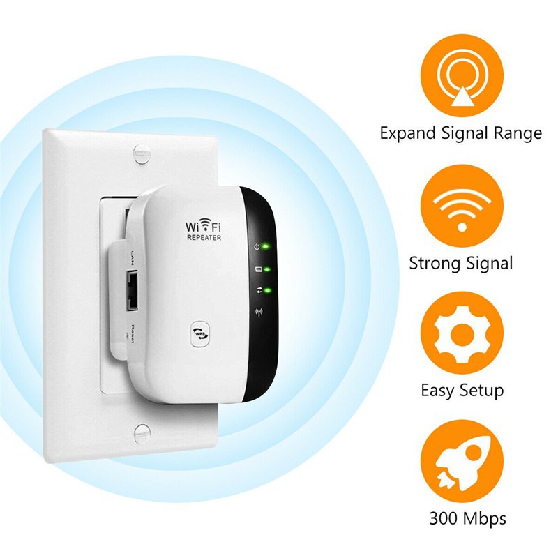 Repeater 300Mbps Router N Wireless Access Point Penerima Penyebar Sinyal Wifi Portable