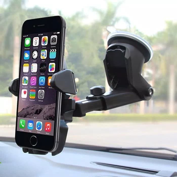 Car Holder Penyangga Handphone SK09 360 Degree Rotation Phone Holder Mobil Universal