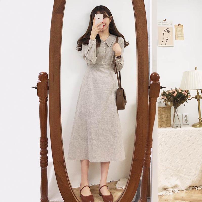 Camile Midi - Dres Midi Cantik Cewek Perempuan Wanita Kekinian t Katun Pink Fusia Murah Elegan Aimei