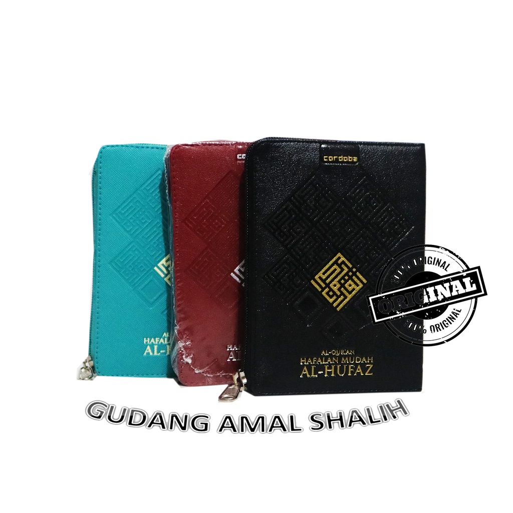 ( BISA CUSTOM CETAK NAMA ) Al Quran Al Hufaz A6 Jaket Resleting Tajwid Terjemah - Cordoba