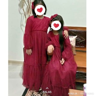 BISA COD DRESS DAN  GAMIS  SALVIA PESTA ANAK  BISA COUPLE 