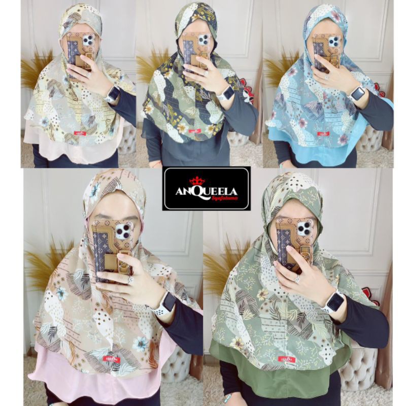 Anquela // jilbab bergo daily maryam motif ory by anquela