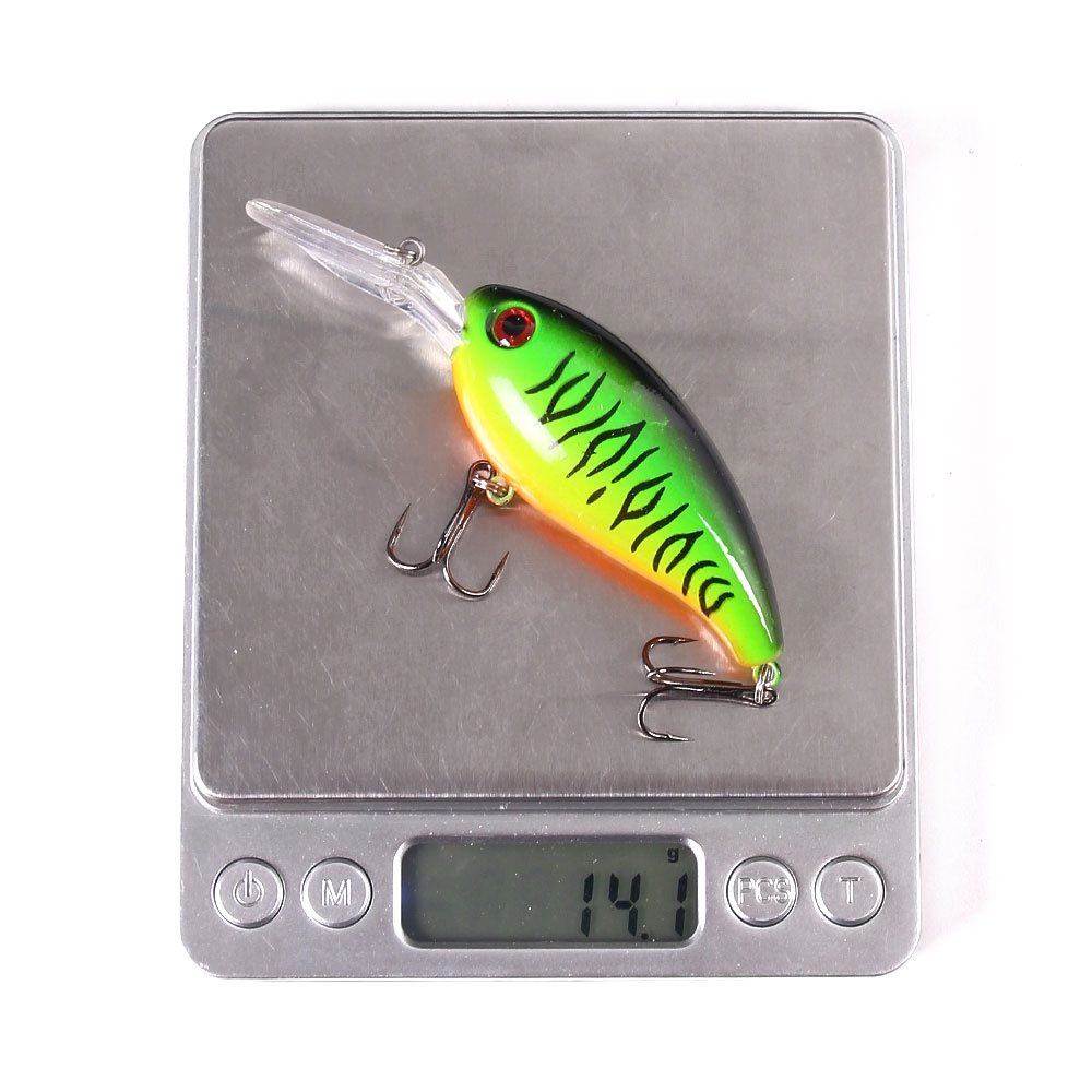 HENGJIA 6PCS Umpan crankbait 3D Eyes hard Bait 10cm 14g Artificial lures swimbait fishing lure wobbler Tackle