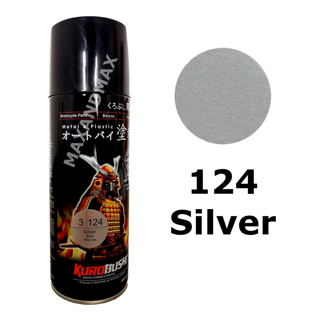  Samurai  Paint Silver  124 400 ml Cat  Semprot Shopee 