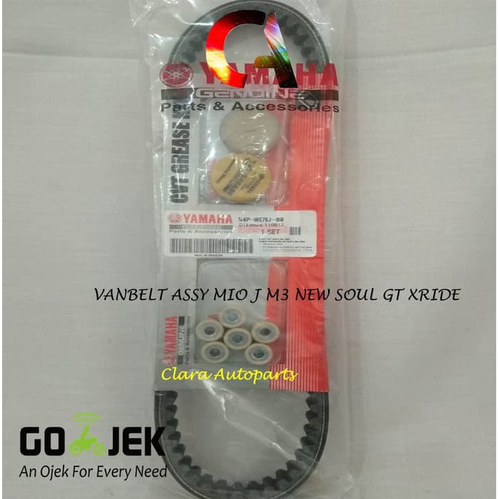 VANBELT ASSY SET ROLLER GREASE MIO J XRIDE SOUL GT 115 54P VBELT ASSY