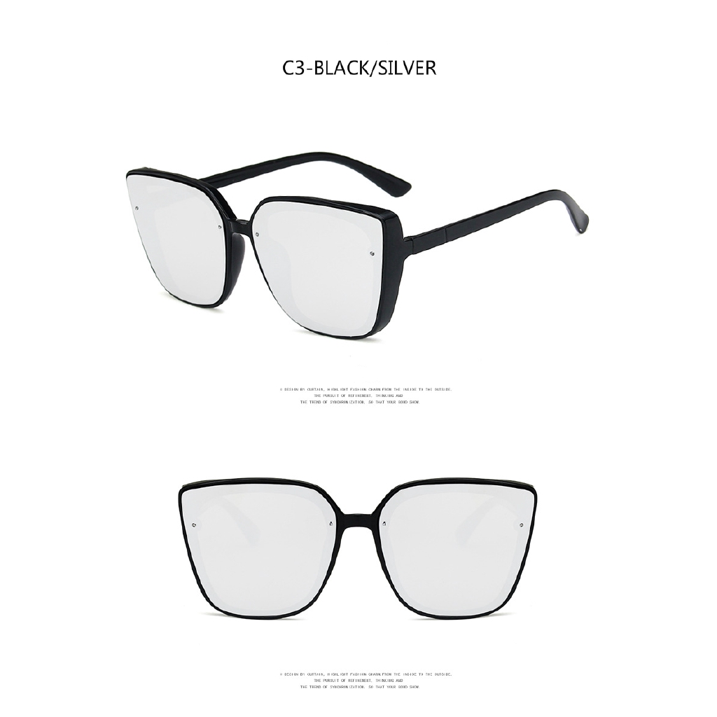 Fashionable Korean thick-edge ins trendy street sunglasses