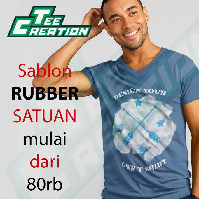 Diskon Sablon Rubber Plus Kaos - Satuan Terbaru
