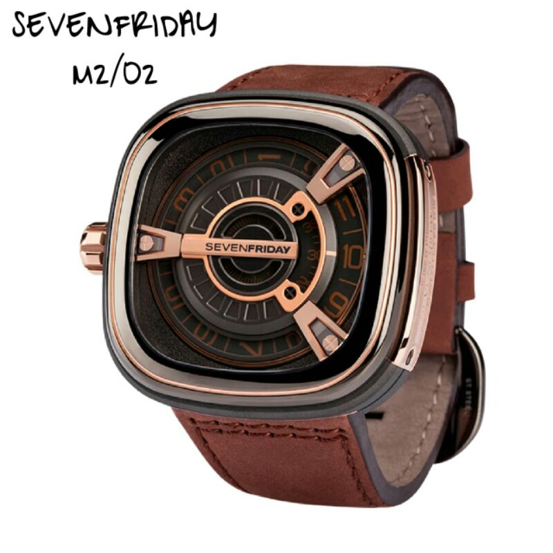 SEVEN FRIDAY SF M2/02 JAM TANGAN PRIA GRATIS BOX ORI DAN TALI RUBBER