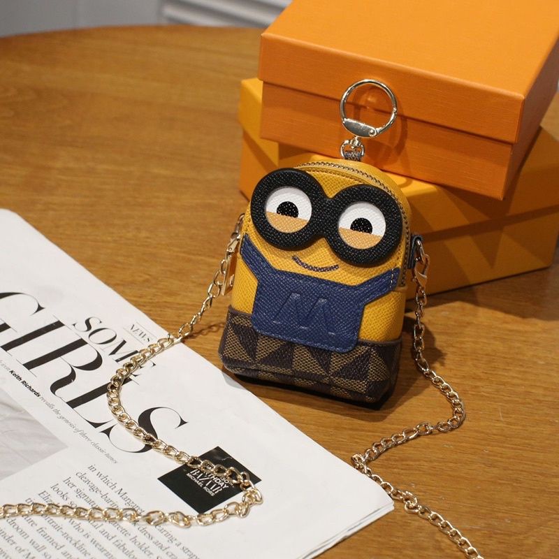 TAS SELEMPANG MINIONS/ TAS SELAMPANG MINIONS KUNCI LIPSTIK/ TAS SELEMPANG MINIONS CUTE