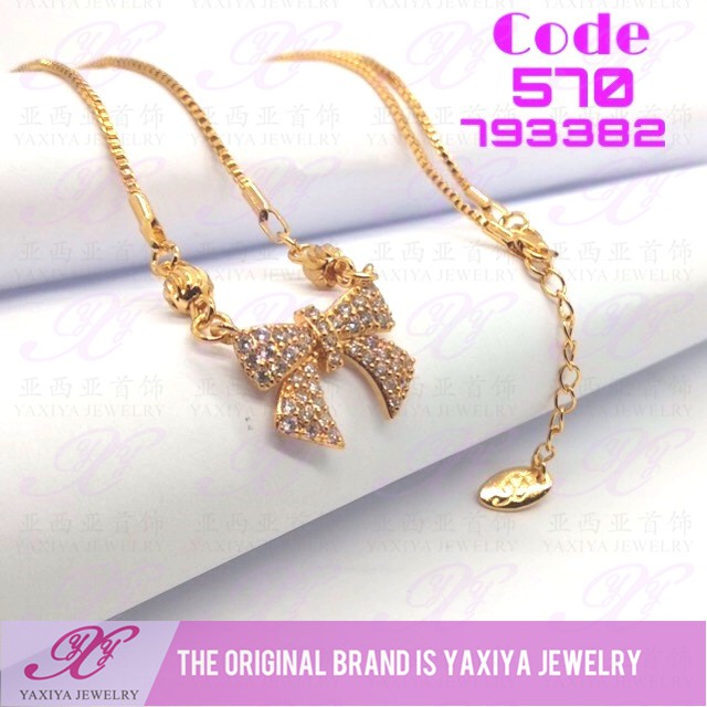 

Kalung Koye Permata Lapis Emas Perhiasan Imitasi Yaxiya Jewelry 570
