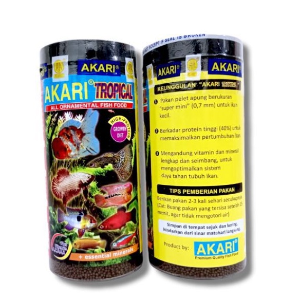 Makanan Ikan AKARI AA TROPICAL 100gr