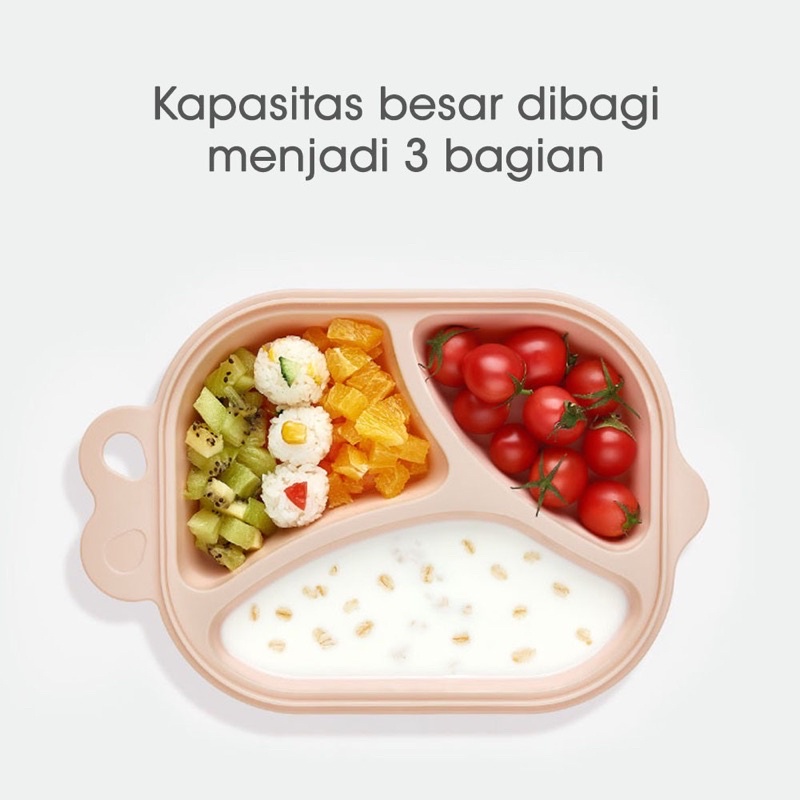 Babycare fish plate/Piring makan bayi