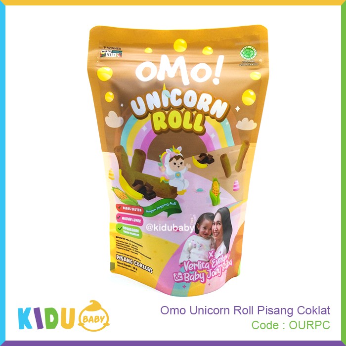 Omo Unicorn Roll Cemilan Anak &amp; Snack Kidu Baby