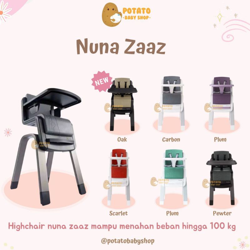 Nuna Zaaz High Chair / Baby Chair / Kursi Makan Anak