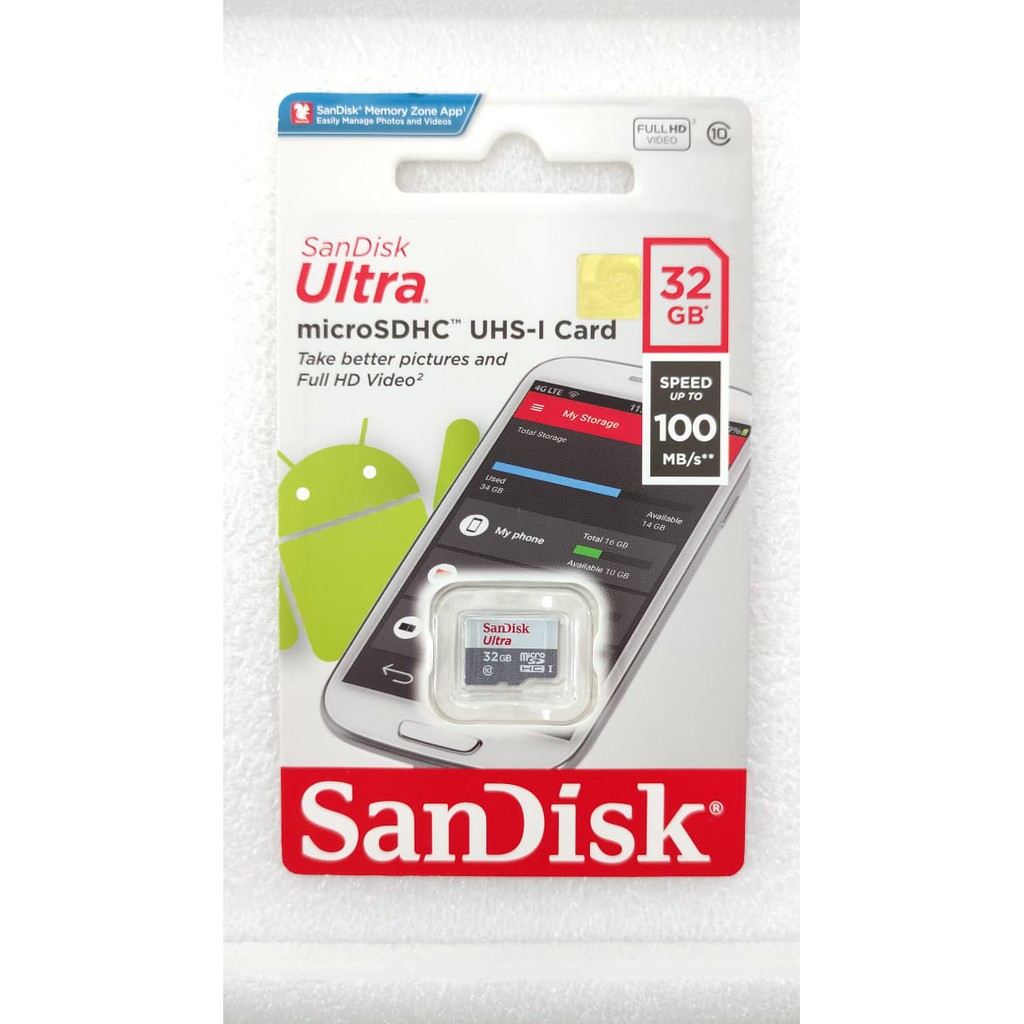 

Microsd Sandisk 32gb 100mb/s