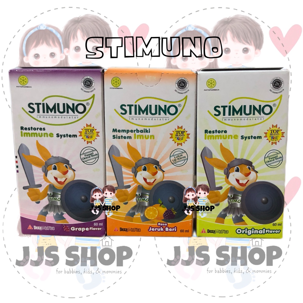 STIMUNO SIRUP SYRUP MULTIVITAMIN ANAK MEMPERBAIKI SISTEM IMUN 60ML 100ML