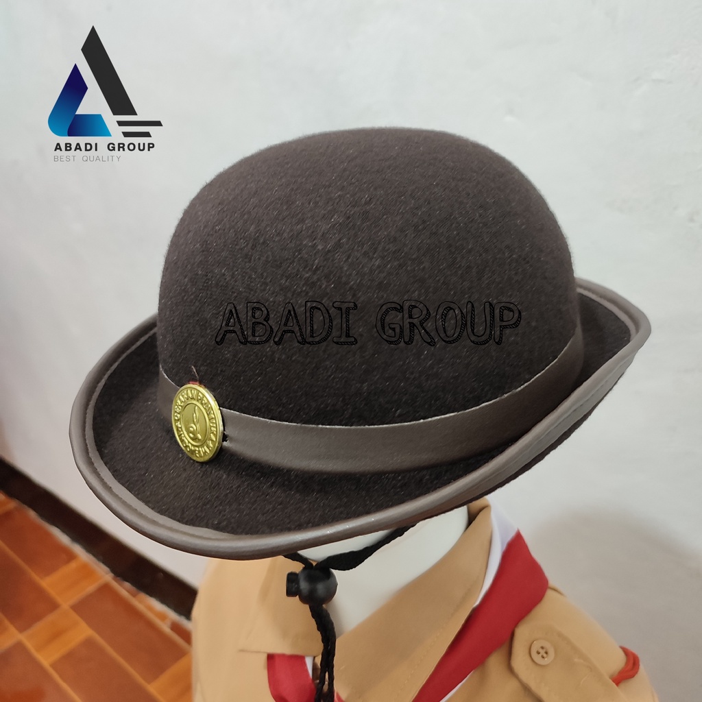 TOPI BONI PRAMUKA BAHAN BLUDRU