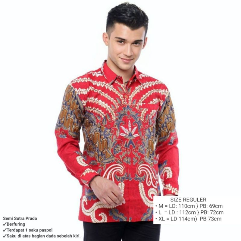 Kemeja Batik Pria Furing Istimewa Halus Premium Kantor Eksekutif Produksi Pekalongan Indonesia Kode15JP