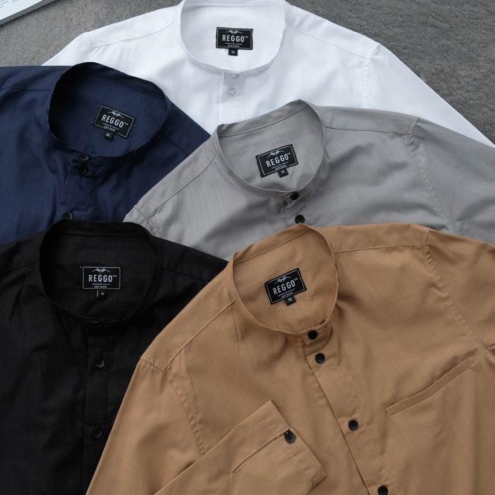 ✨SHOPEE MALL✨ Reggo Kemeja Koko Muslim Pria Ibram gas 