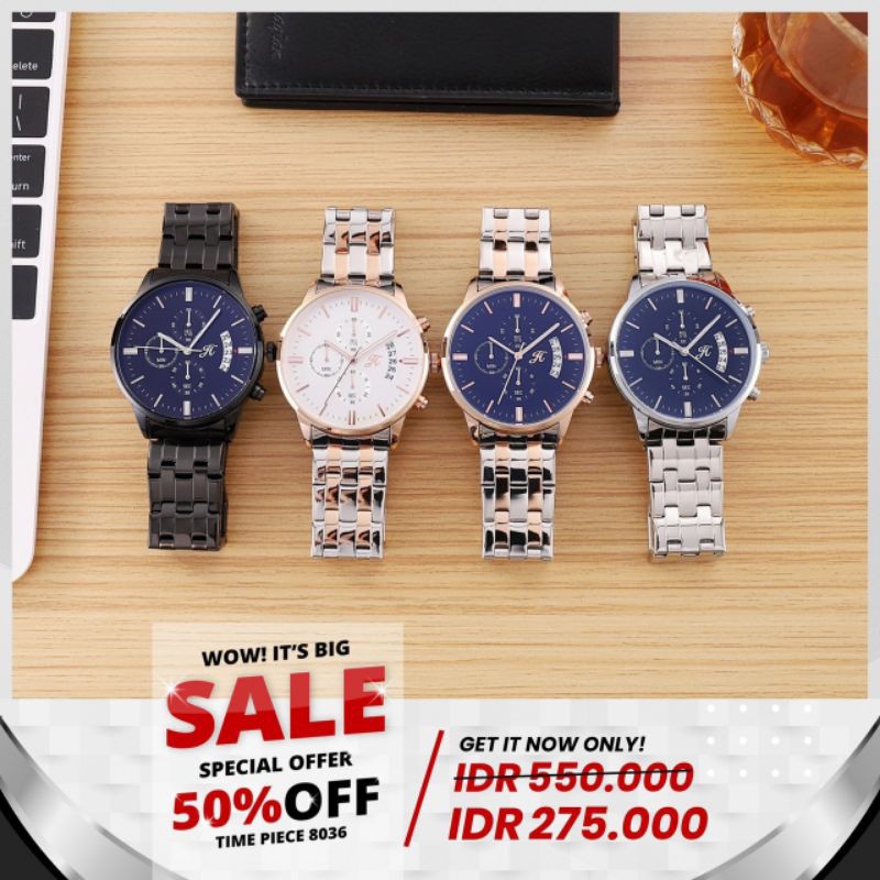 JIMS HONEY - JT 8036 Jims Honey Jam Tangan Pria