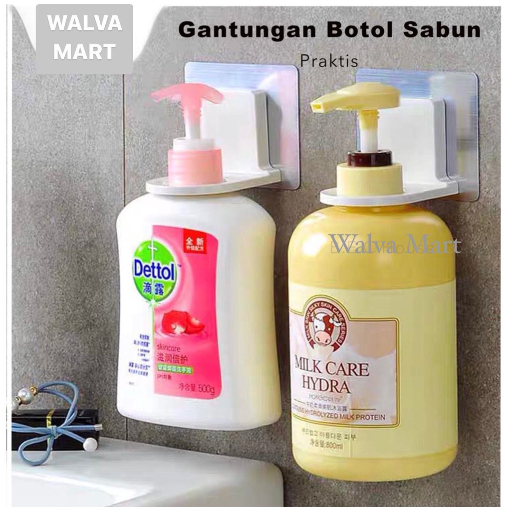 Gantungan Botol Sabun / Holder Hook Shampo / Gantungan Tempelan Tembok / Dispenser Sabun