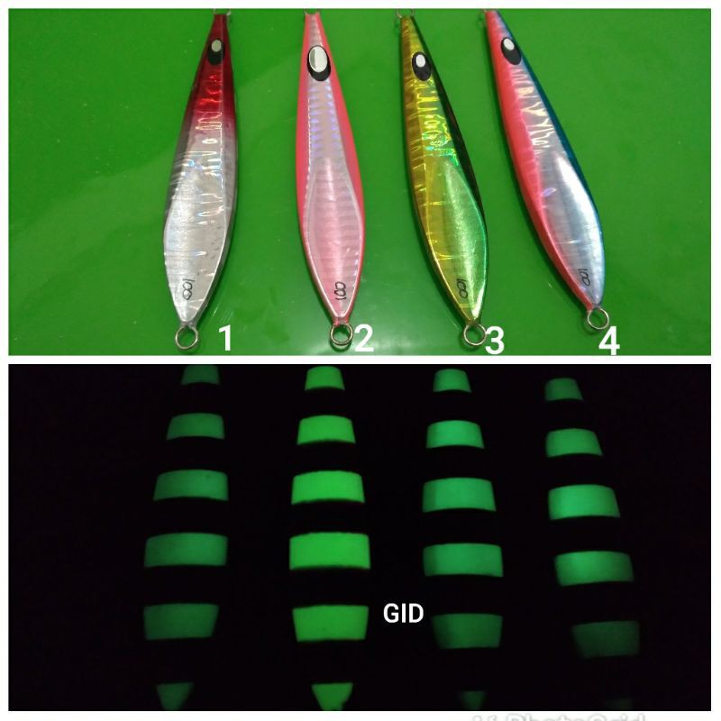 metal jig 100 gr GID zebra - umpan pancing metal jig