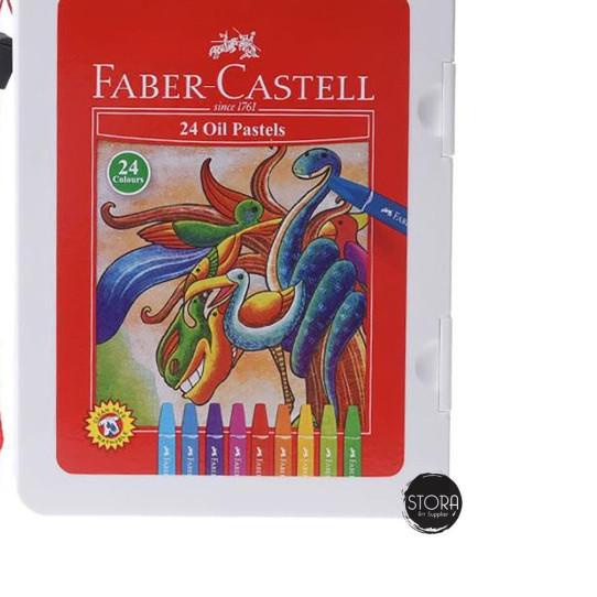 

➻ Faber Castell Hexagonal Oil Pastel Crayon 24 Colours Warna ✱
