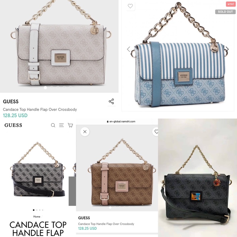 GUESS CANDACE TOP HANDLE FLAP