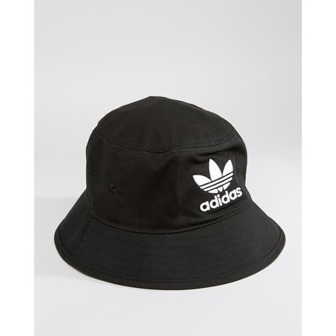 Versi Anak Dewasa Topi Bucket Hat Polos Custom Adidas Retro Obral Murah Adicolor Unisex Pria Wanita