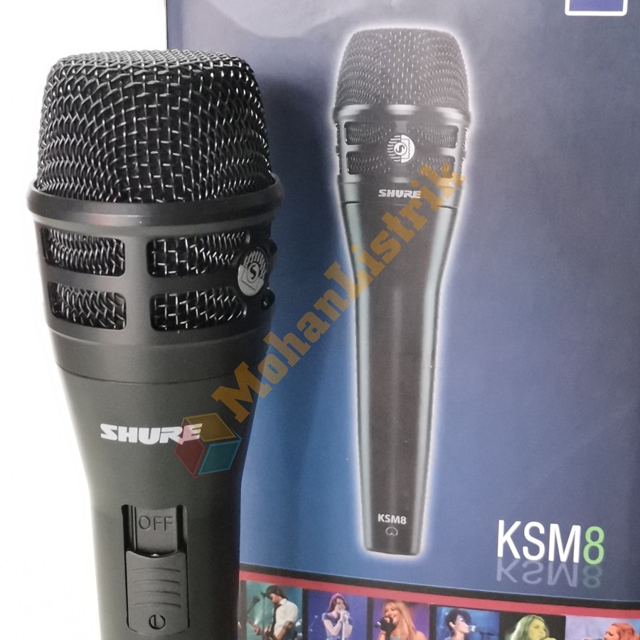 Microphone Mic Kabel Shure KSM 8 KSM8 Dynamic Vocal Mic Karaoke