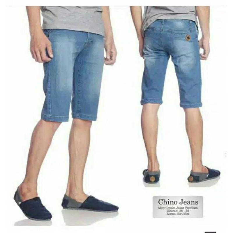Celana Pendek Jeans Pria Model Pensil Pria 27 - 42