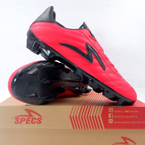 Sepatu Bola Specs Roma FG Emperor Red Black 101086 Original BNIB