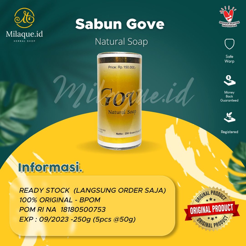 Sabun Gove ORIGINAL 100 % | KEMASAN BARU
