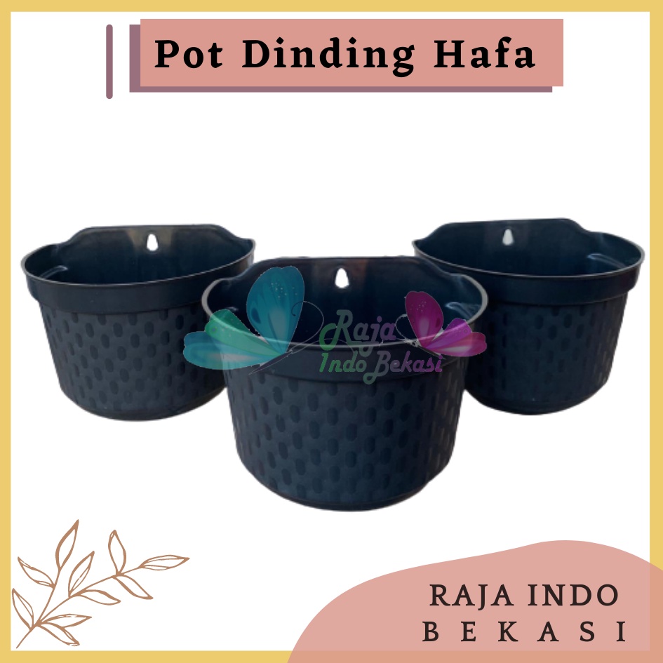 Pot Dinding Cantol Hafa 20 Cm Hitam Pot Dinding Tempel Dekorasi Putih Panjang Aesthetic Besar Kecil Pager Balkon Pagar Unik  Pot Tembok - Tanaman Bunga Hias Dinding Tempel Bibit Plastik TB Flower 22 23 25 27 28 30