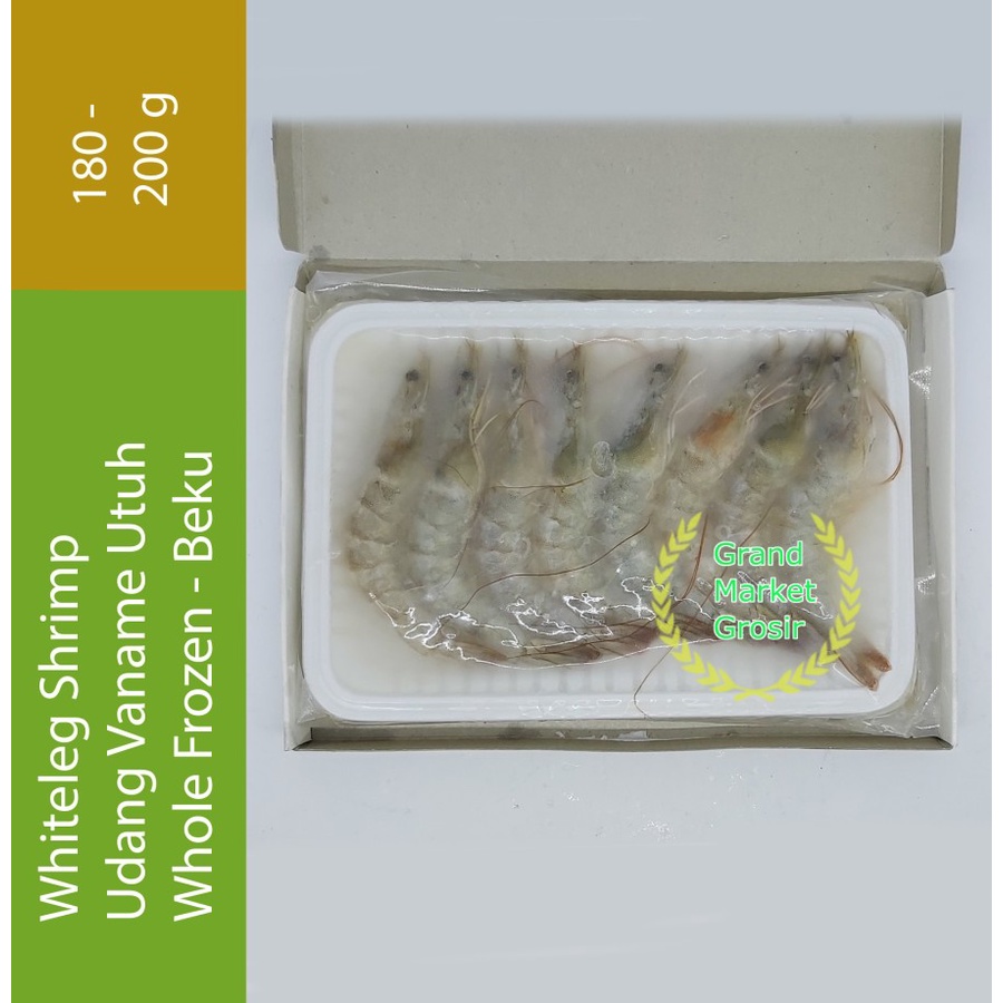 

Udang Vaname Vanamae Utuh Beku Whole Frozen 200 g