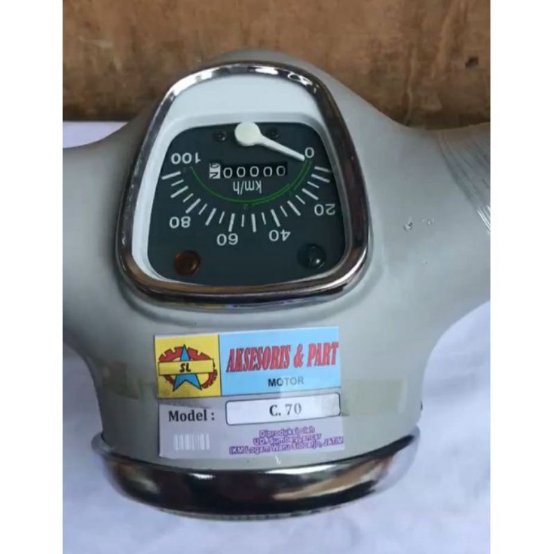 KEPALA C70 BATOK C70  SET KOMPLIT LAMPU SPIDO BATOK ATAS DAN BAWAH DIRAL