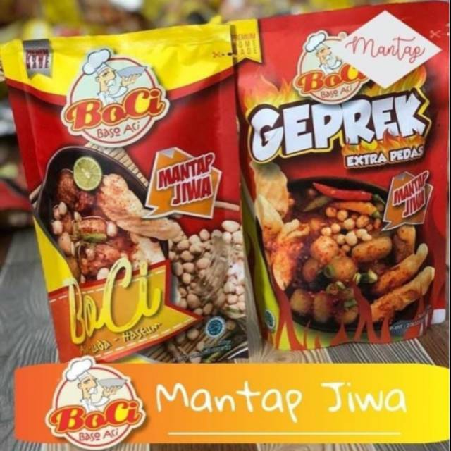 

Boci geprek extra pedas