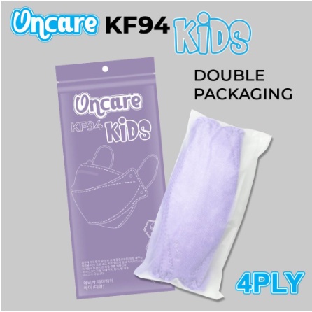 MASKER ANAK KF94 ONCARE WARNA 4PLY ISI 10PCS EMBOS