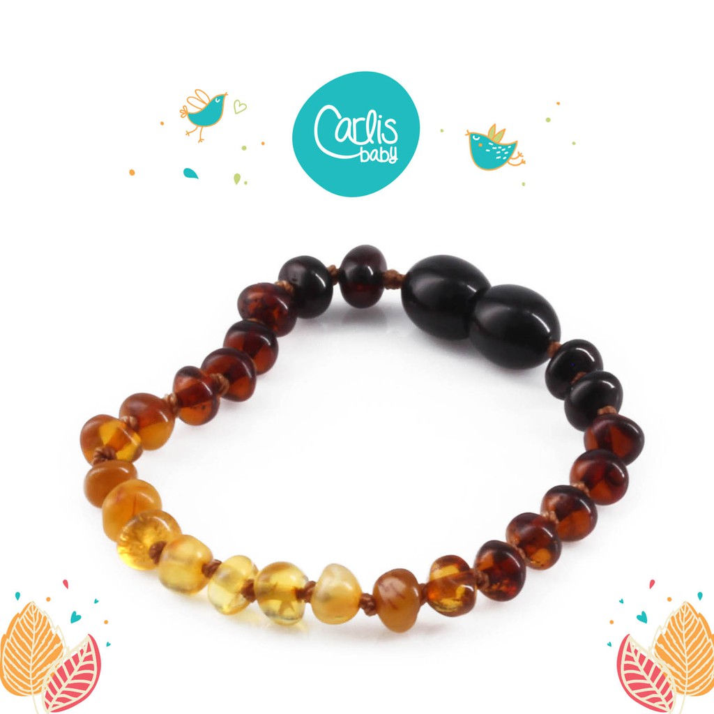 CE152 Gelang Amber Tumbuh Gigi Bayi By Carlis Baby