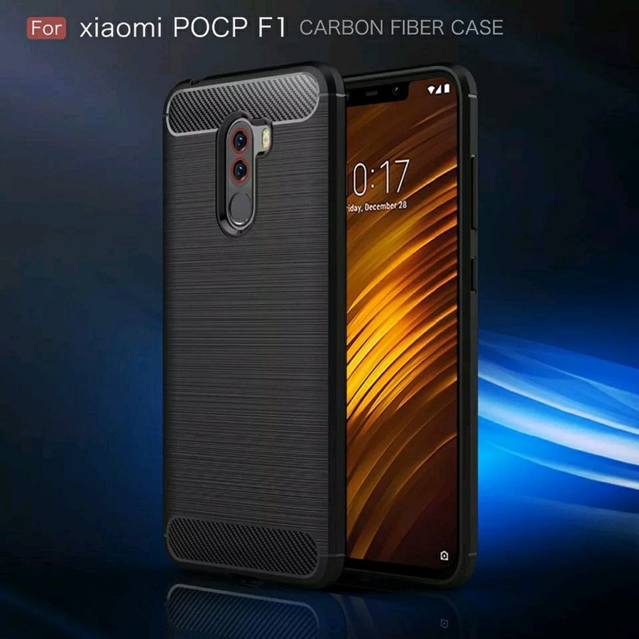 XIAOMI POCOPHONE F1 POCO X2 PRO Silicon Carbon Slim Fit Soft Case Premium