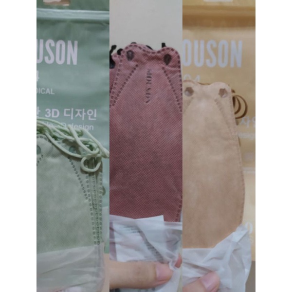 Masker Mouson new colours Matcha Pink Lady Caramel KF94