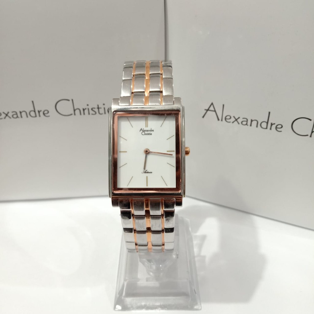 JAM TANGAN ALEXANDRE CHRISITIE AC 8411 / AC8411 WANITA SILVER COMBI ORIGINAL GARANSI RESMI 1 TAHUN