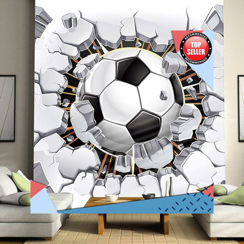 Terlaris 3d Sepak Bola Wallpaper Olahraga Latar Belakang Lukisan Dinding Ruang Tamu Sofa Kamar Shopee Indonesia