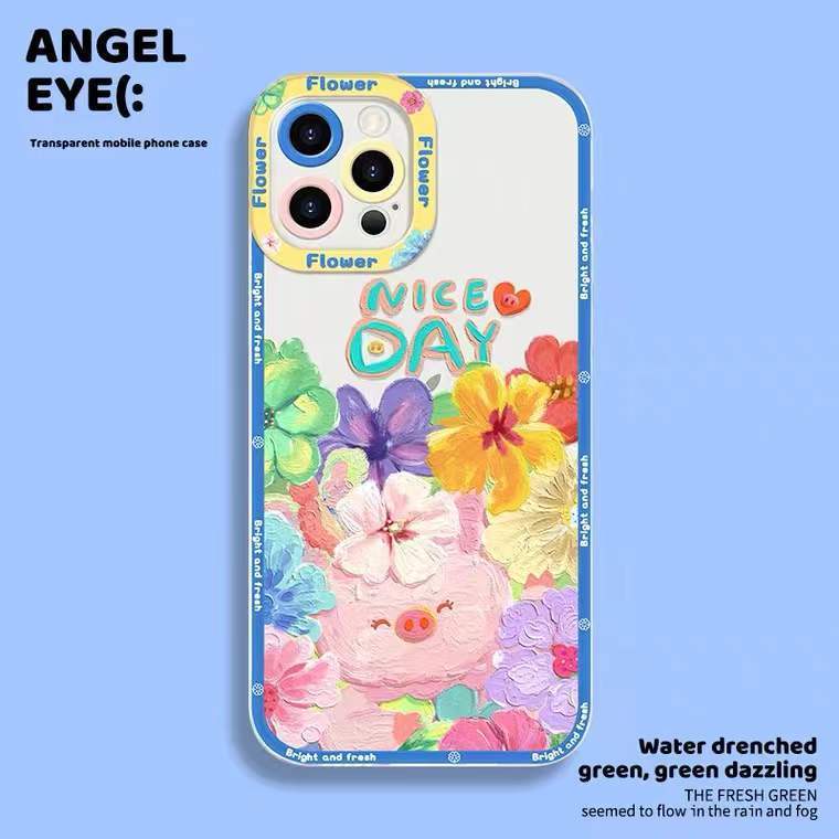 Soft Case Silikon TPU Transparan Desain Lukisan Untuk Iphone 12 13 SE 6 6S 7 8 Plus X XS XR 11 Pro Max