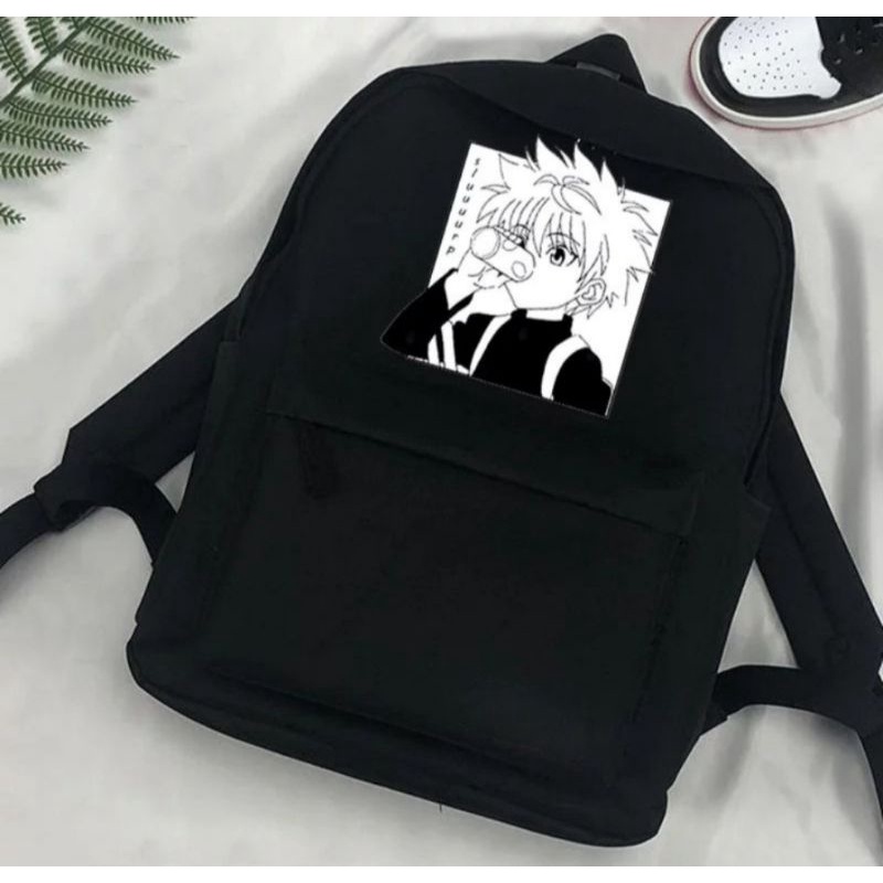 tas anime killua hunterxhunter untuk sekolah untuk main okeh ada slot laptopnya