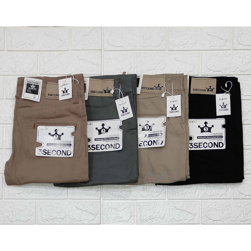 CHINOS PANTS PRIA / CHINOS THREE SECOND / CHINOS PRIA SLIMFIT MURAH COD