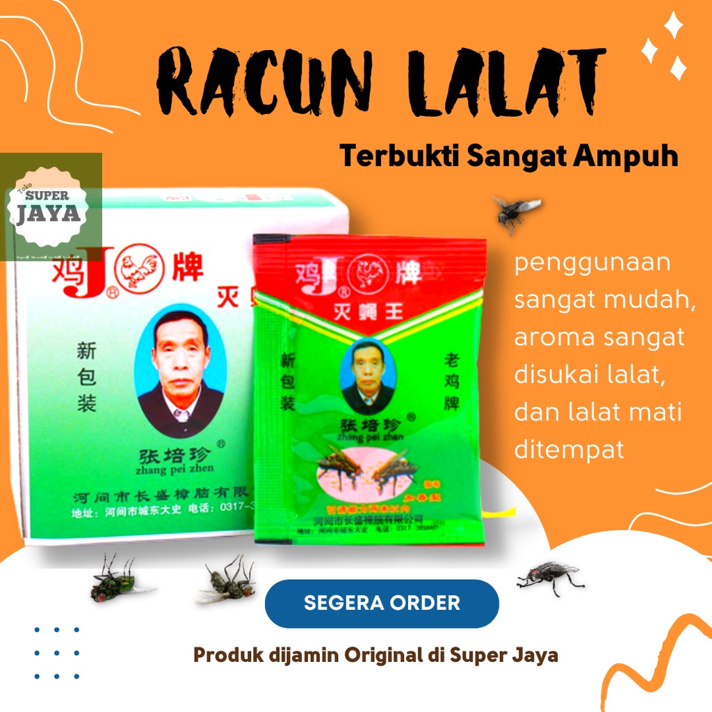 Obat pembasmi lalat racun lalat laler racun tabur import asli original mati ditempat
