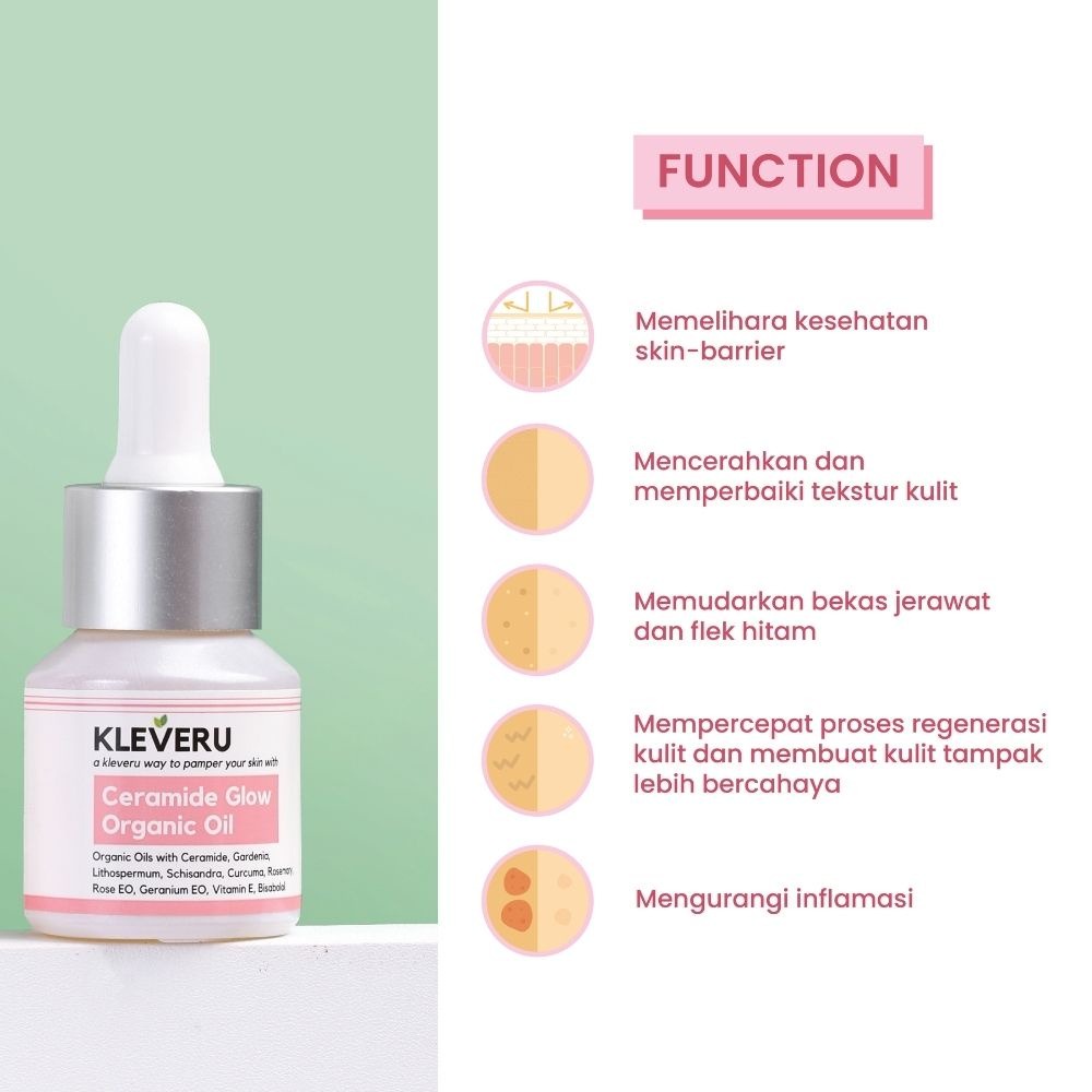 Kleveru Ceramide Glow Organic Oil 15 Ml