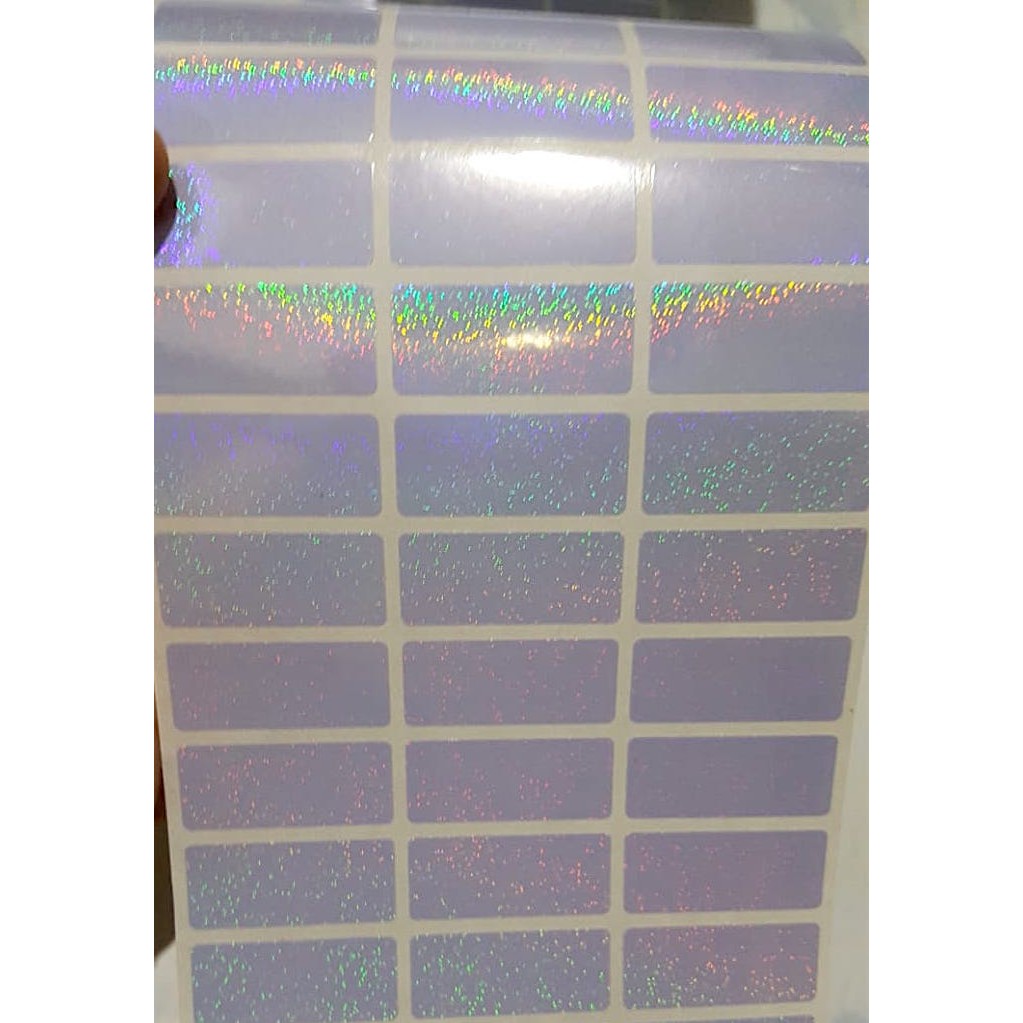 

Label Nama Anti Air Sticker Waterproof Polos Purple Glitter
