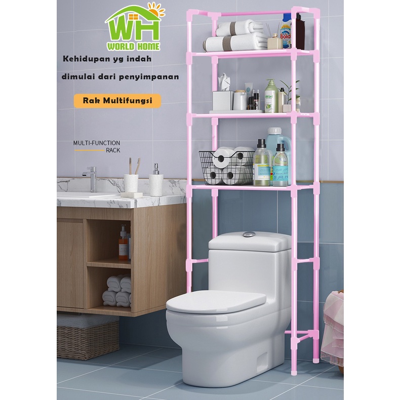 Rak Toilet  WC  Rak Kamar Mandi Serbaguna rak sabun WHFURNITURE